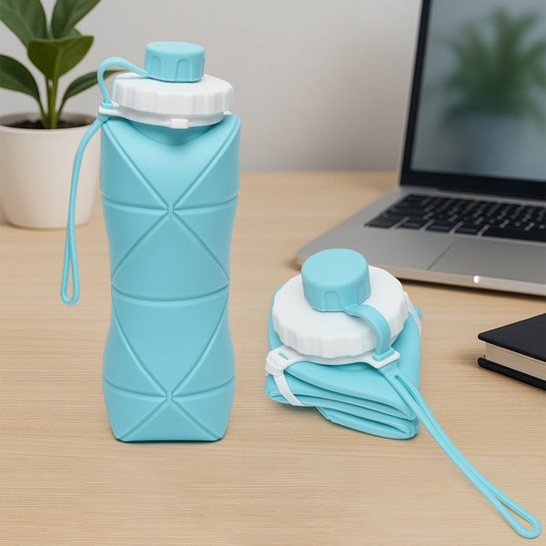 600ml Collapsible Silicone Water Bottle 