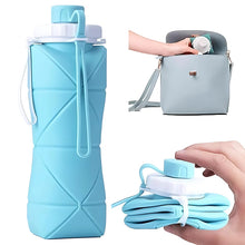 600ml Collapsible Silicone Water Bottle for Travel, Sports, Gym & Office (1 Pc)