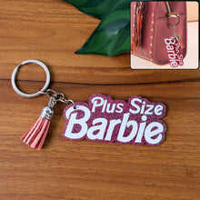 Glitter Text Keychain