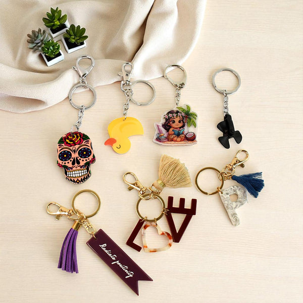  Animal Theme Designer Keychains Set