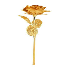 Luxury Decorative Gold Plated Artificial Golden Rose with Premium Box